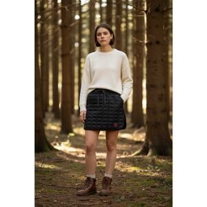 Little Donkey Andy Puffer Women's XL Black Running Skirt Lightweight Active